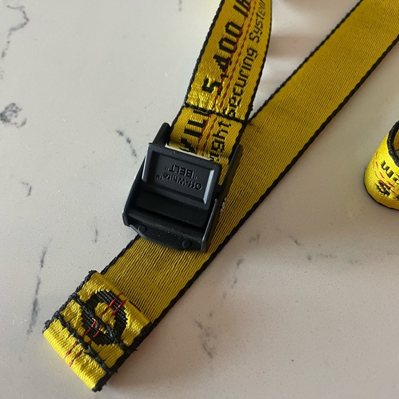 OFF-WHITE Belt - Spring/Summer 2019 Collection by Virgil Abloh - Yellow Canvas - Picture 3 of 4